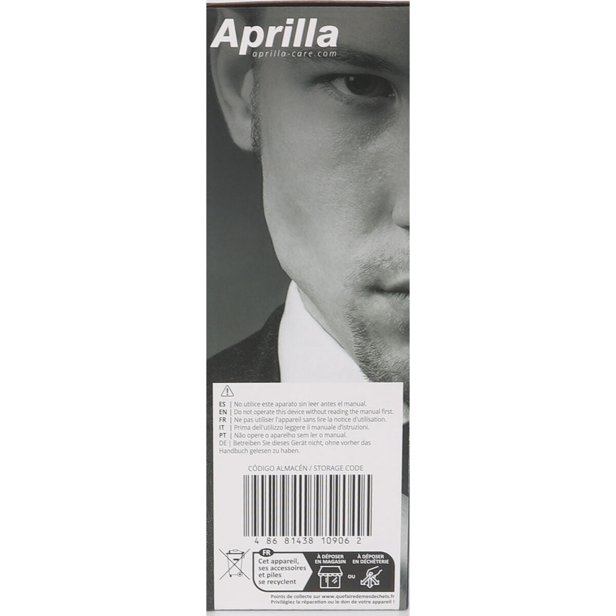 Electric shaver Aprilla Black (6 Units) product packaging