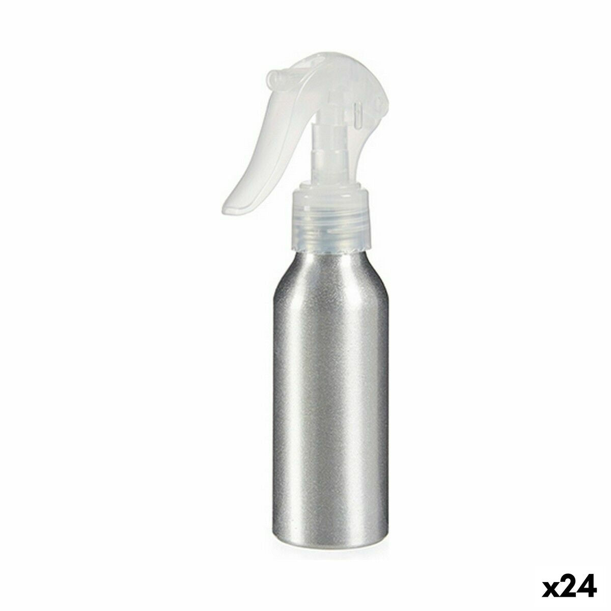 Sprayer Berilo White Black Silver Aluminium polypropylene 100 ml (24 Units) product packaging