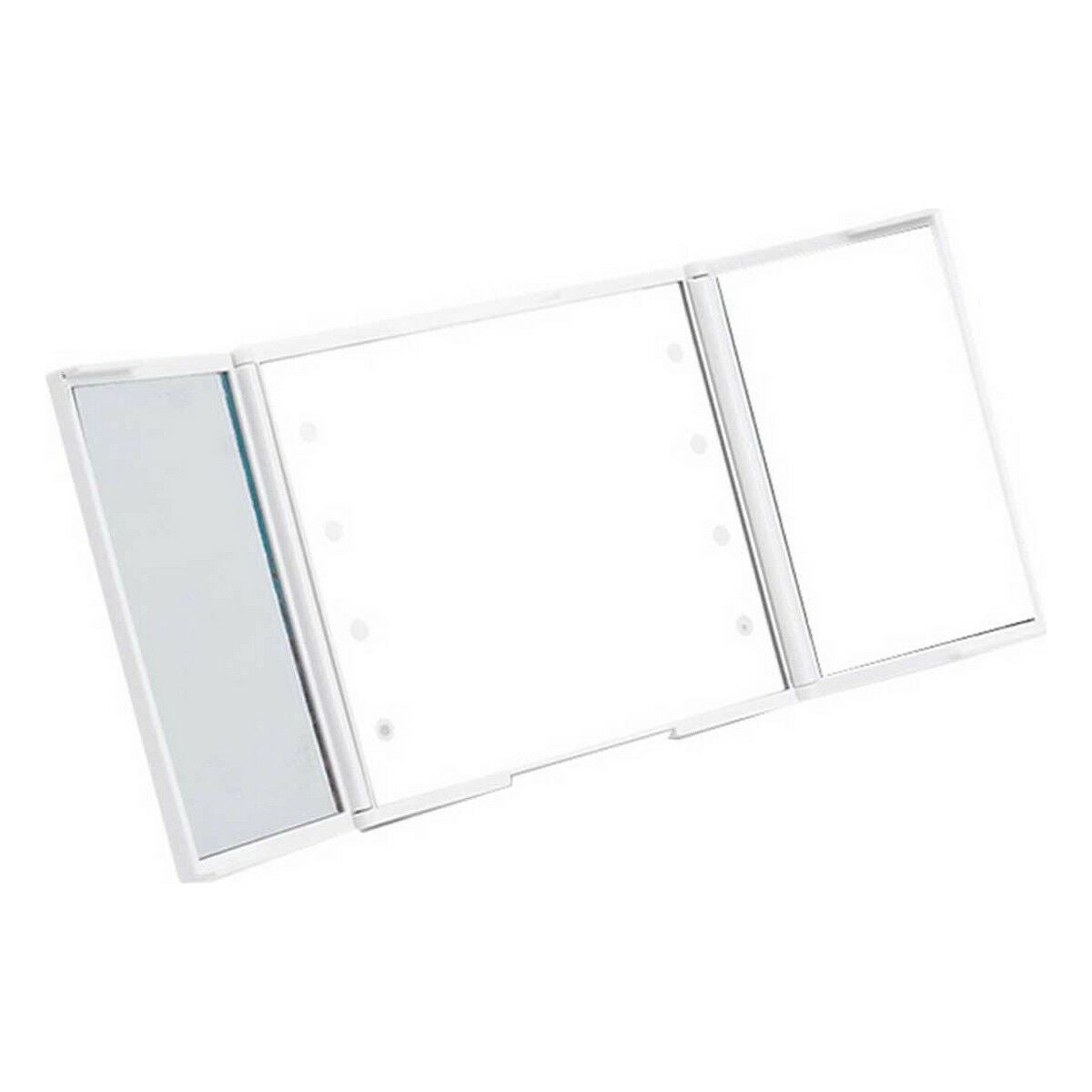 Pocket Mirror Berilo White ABS 1,5 x 9,5 x 11,5 cm LED Light (12 Units) product packaging