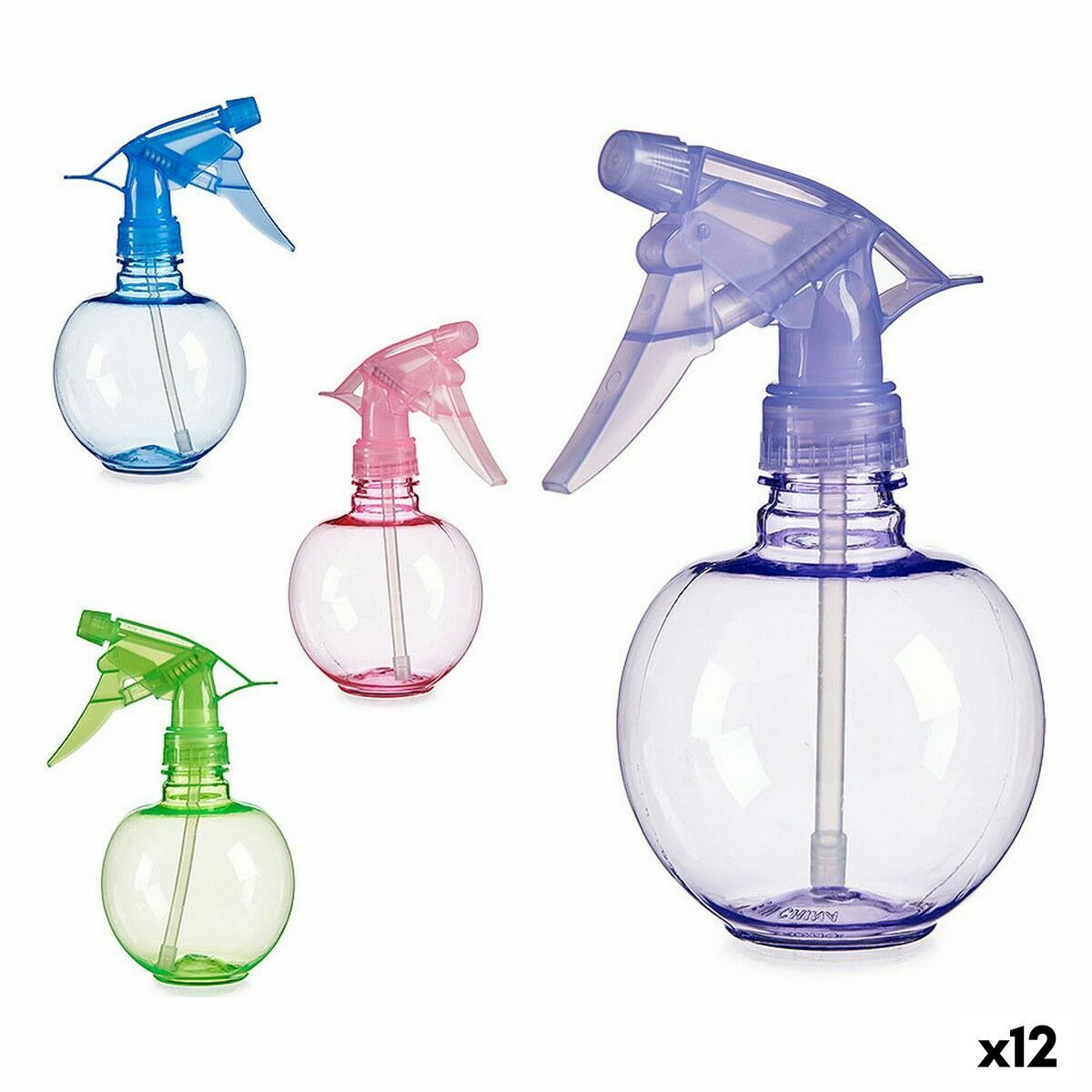 Sprayer Berilo Blue Green Purple Pink Plastic 350 ml (12 Units) product packaging