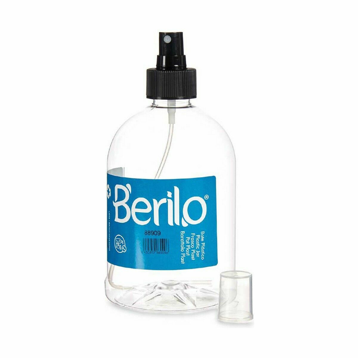Sprayer Berilo Black Transparent Plastic 500 ml (12 Units) product packaging
