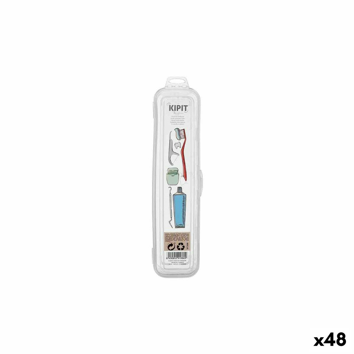 Case Kipit Transparent Hygiene Travel (48 Units) product packaging