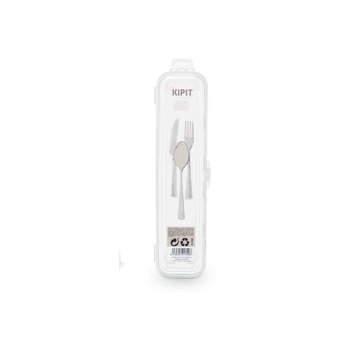 Case Kipit Transparent Pieces of Cutlery Travel (48 Units) product packaging