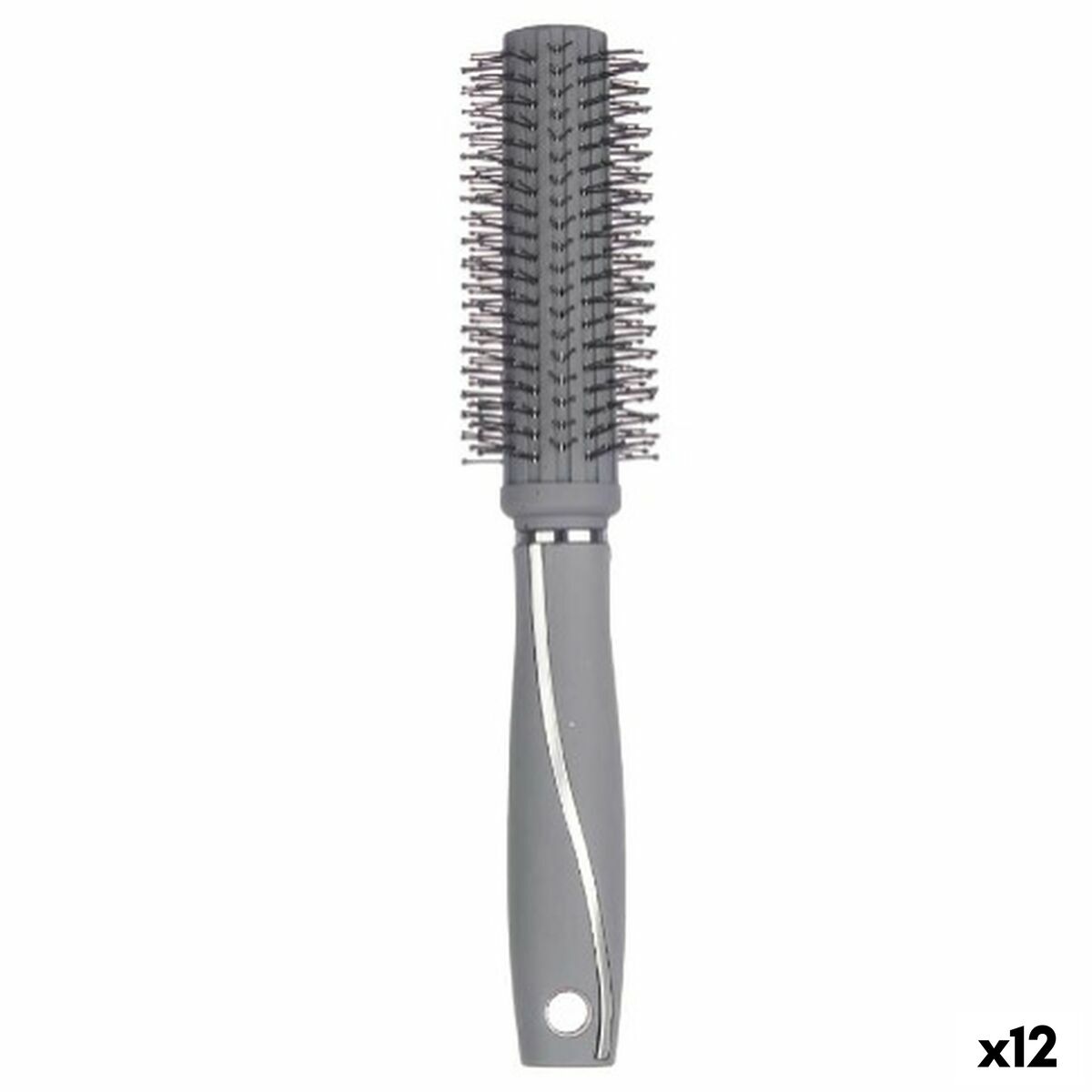 Round Brush Berilo Grey Silicone Plastic (12 Units) product packaging