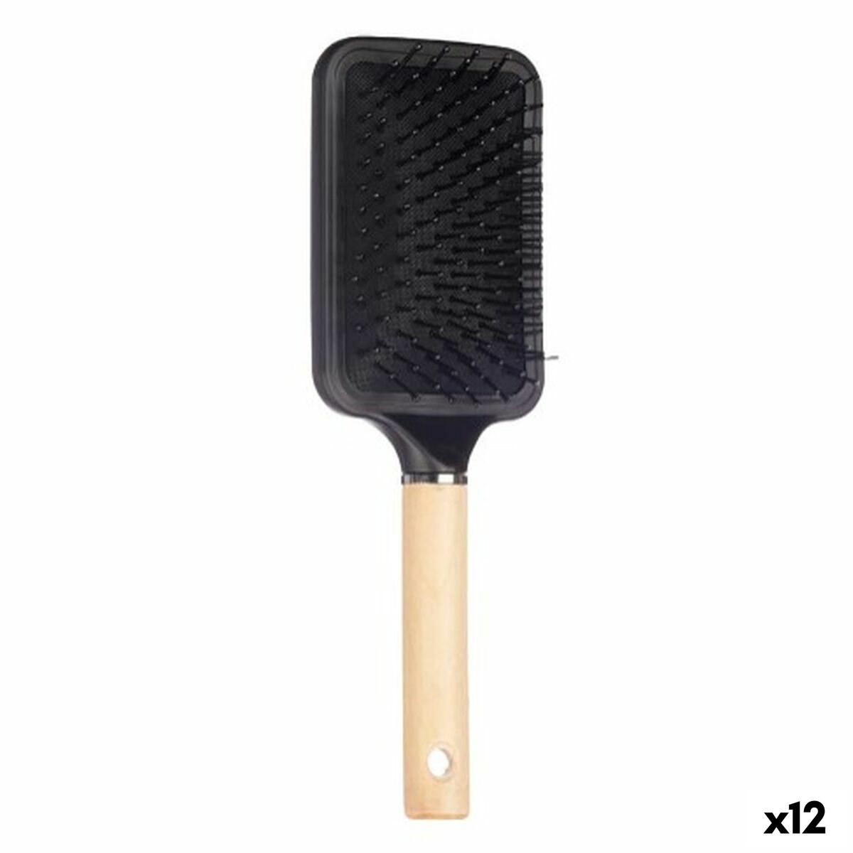Brush Berilo Brown Black Wood Silicone Plastic (12 Units) product packaging