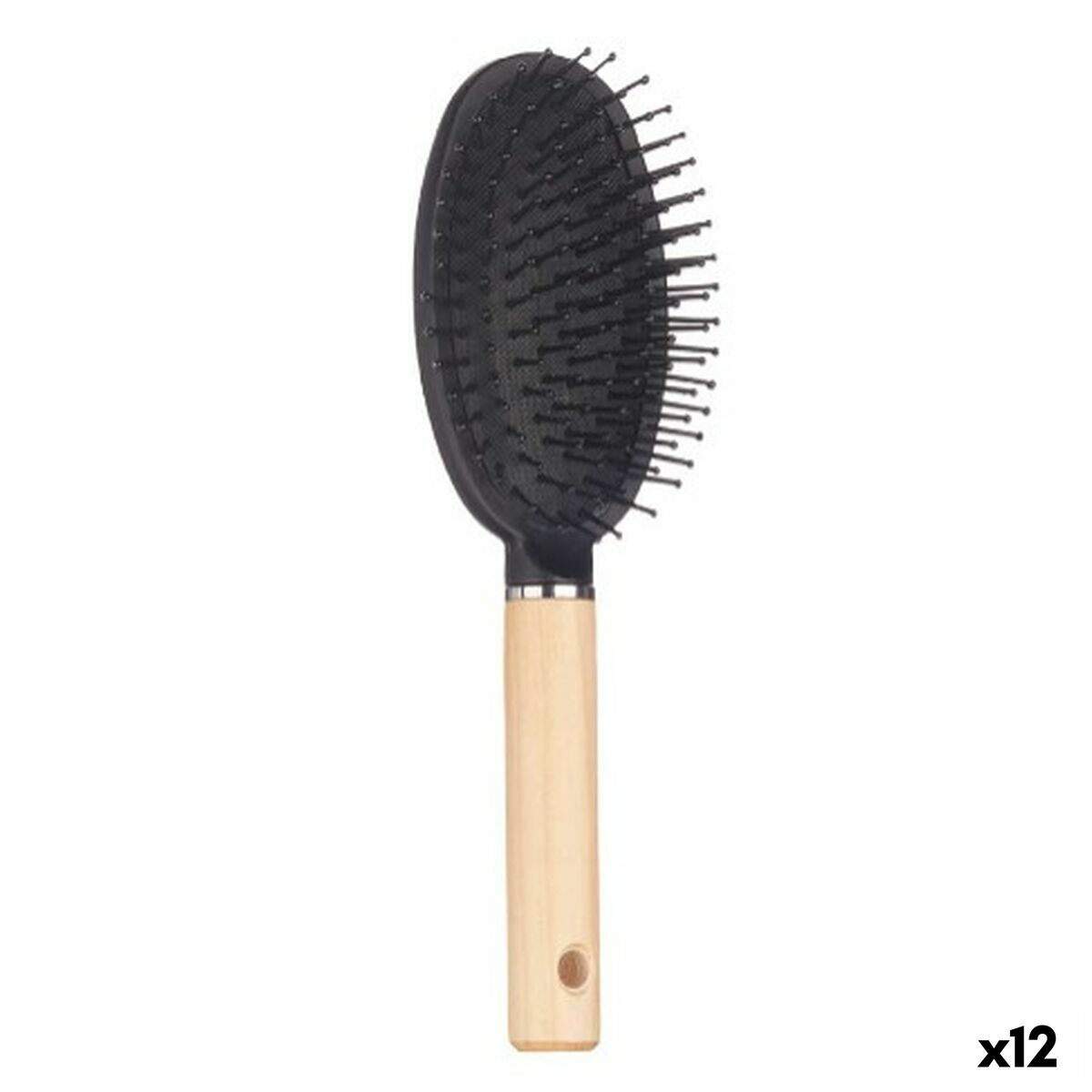Brush Berilo Brown Black Wood Silicone Plastic (12 Units) product packaging