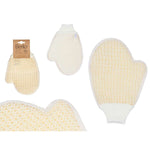 Exfoliating Mitt Berilo White Beige (12 Units) product packaging