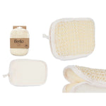 Exfoliating Mitt Berilo White Beige (12 Units) product packaging