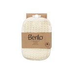 Exfoliating Mitt Berilo White Beige (12 Units) product packaging