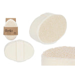 Body Sponge Berilo White Beige 15 x 5 x 10 cm (12 Units) product packaging