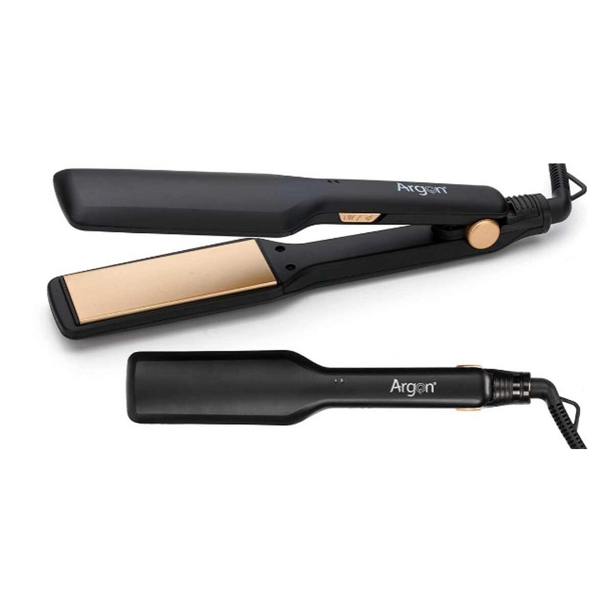 Hair Straightener Argon Black Golden 35 W product packaging