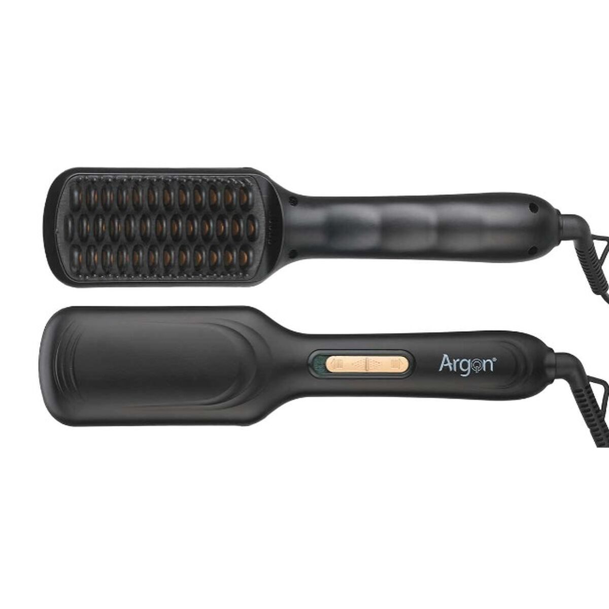Smoothing Brush Argon Black Golden Metal Ceramic Plastic 40 W product packaging