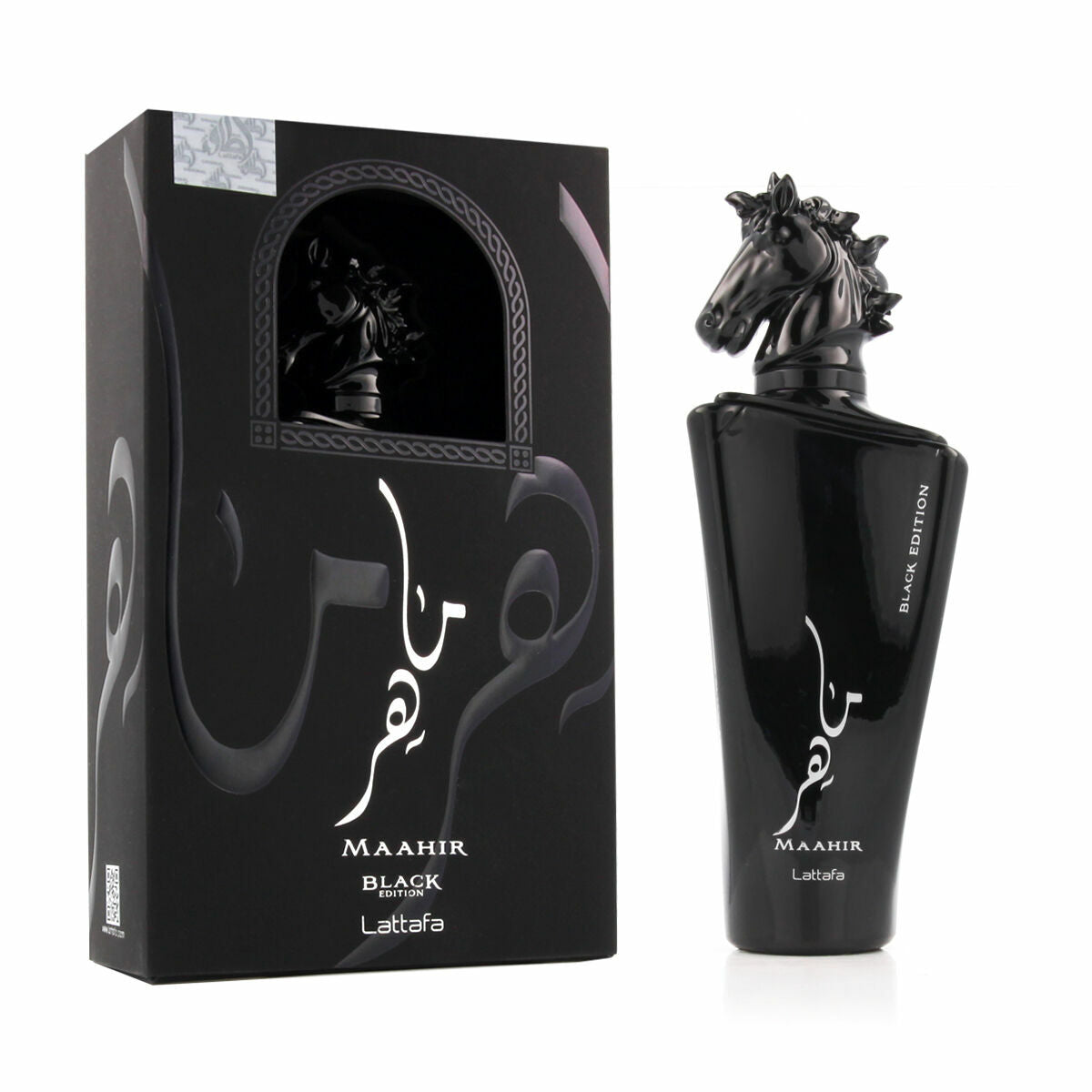 Unisex Perfume Lattafa Maahir Black Edition product packaging