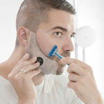 Hipster Barber Beard Template for Shaving InnovaGoods product packaging