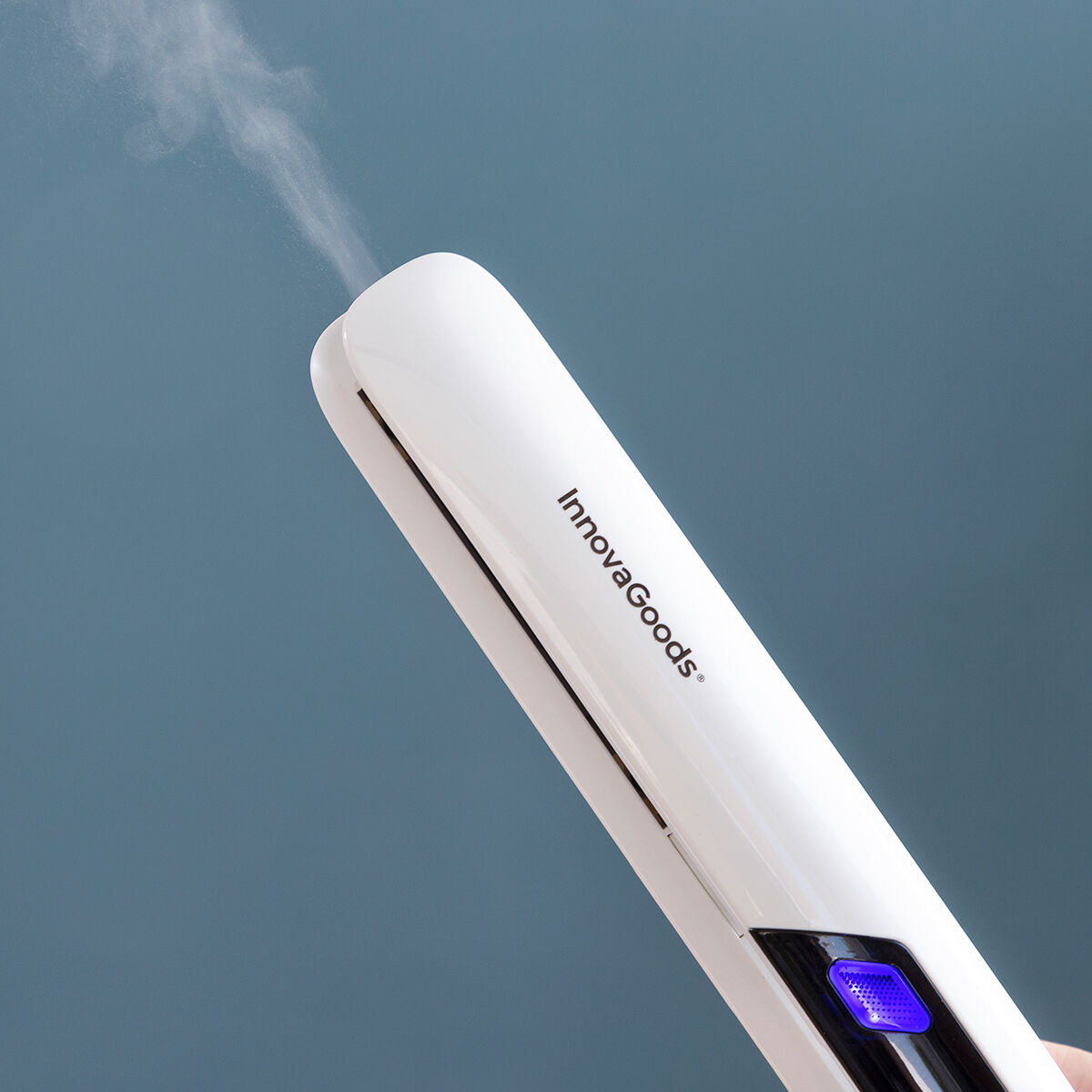 Ceramic Hair Iron with Steam Stemio InnovaGoods 36 W product packaging