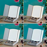3-In-1 Folding LED Mirror with Make-up Organiser Panomir InnovaGoods product packaging