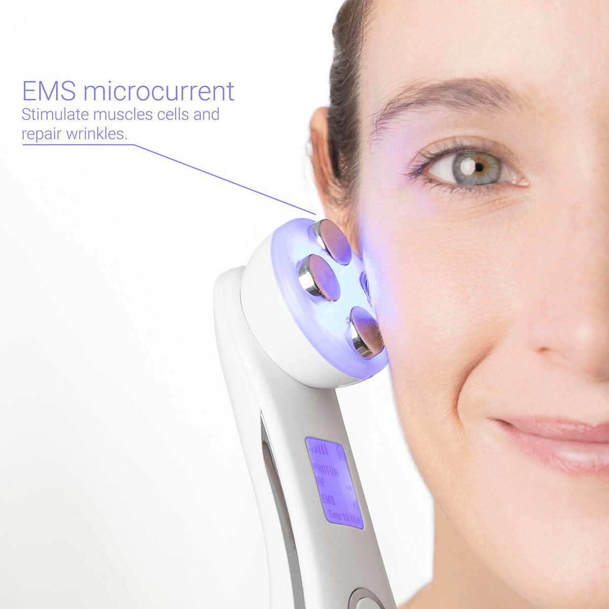 Facial Massager with Radiofrequency, Phototherapy and Electrostimulation Wace InnovaGoods product packaging