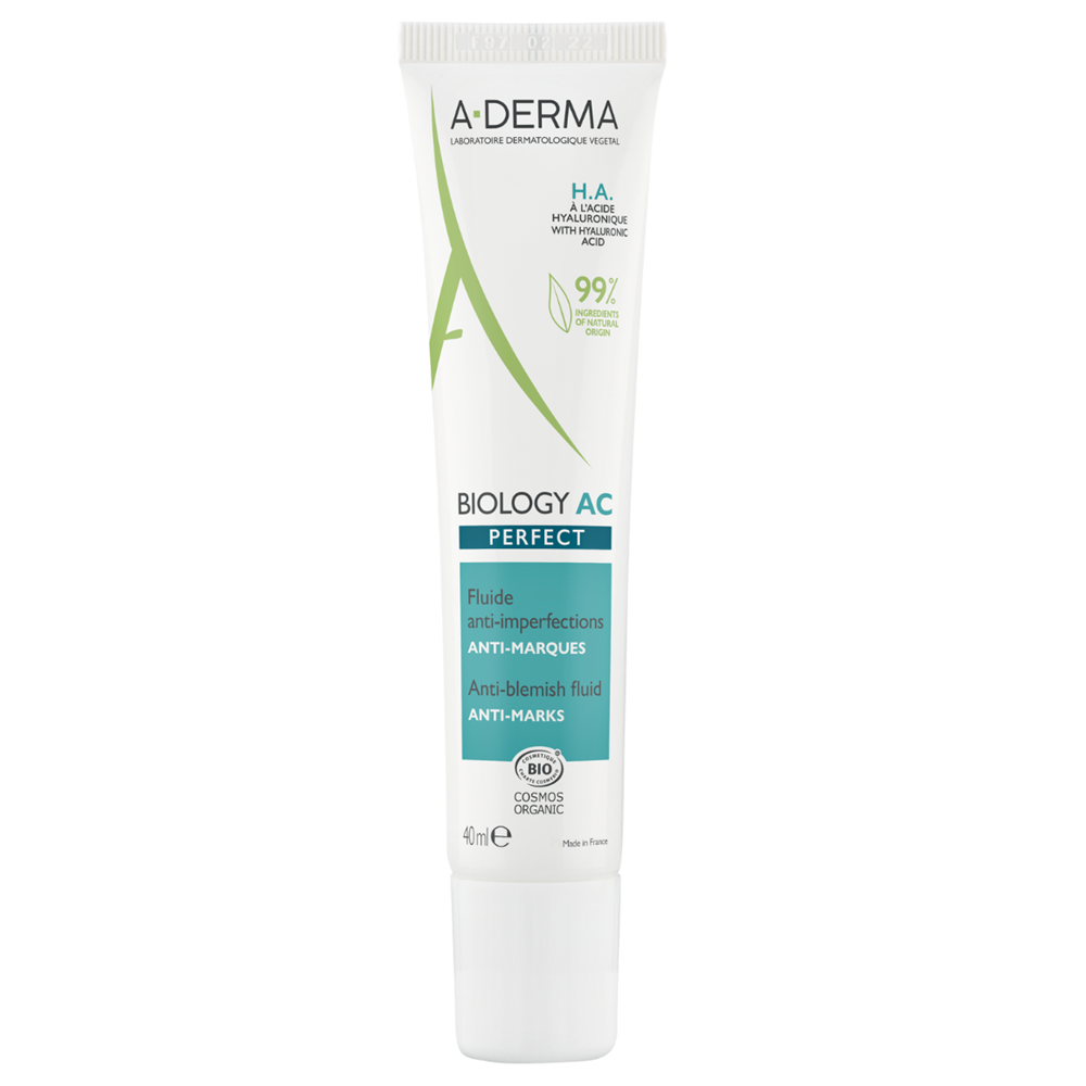 A-Derma, Biology AC Perfect, Anti-Imperfections, Fluid, For Face, 40 ml
