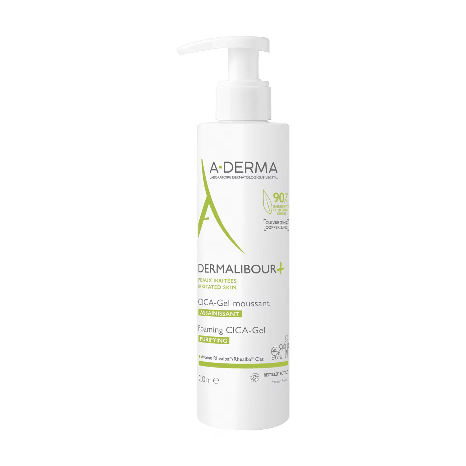 A-Derma, Dermalibour+Cica, Purifying, Cleansing Foam, 200 ml