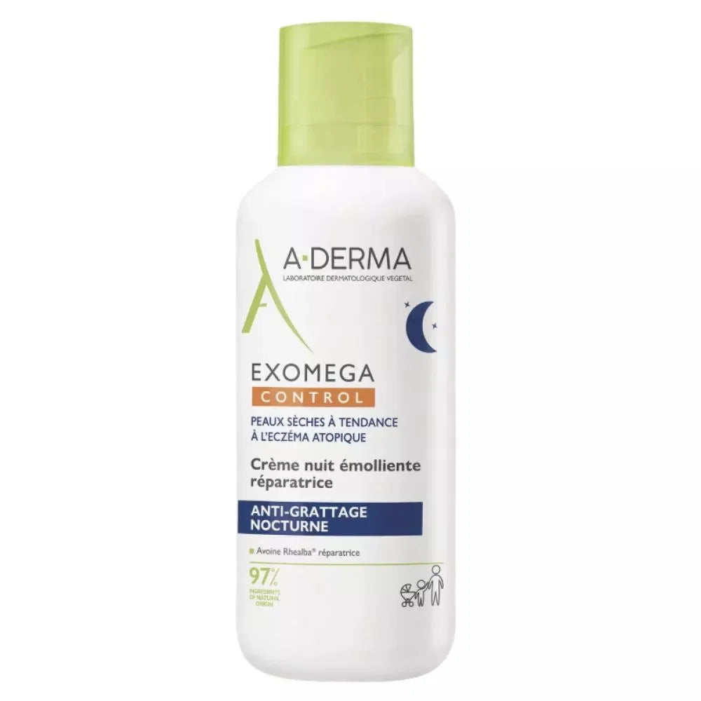 A-Derma, Exomega Control, Emollient, Night, Cream, For Face, 400 ml