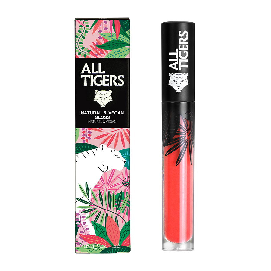 All Tigers, Natural & Vegan, Natural, Shining, Lip Gloss, 701, Dream Bigger, 8 ml