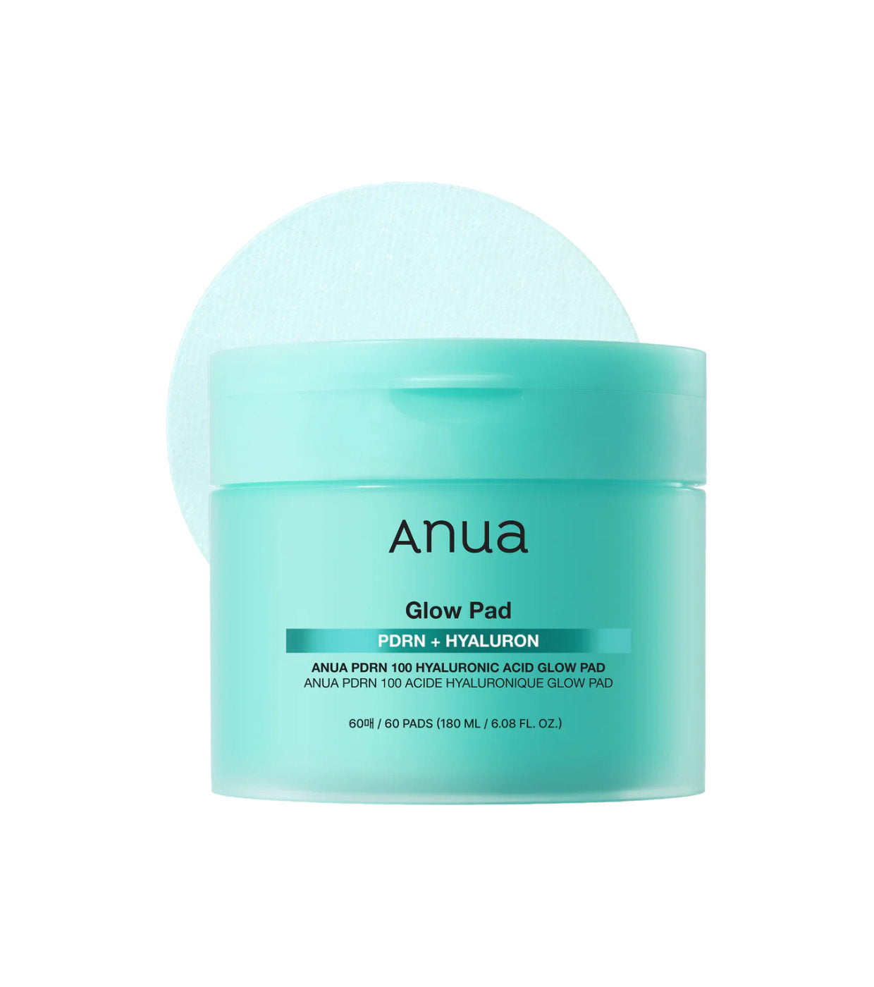Anua, Glow, PDRN & Hyaluronic Acid, Glow Moisturising, Peel-Off Pads, 60 pcs