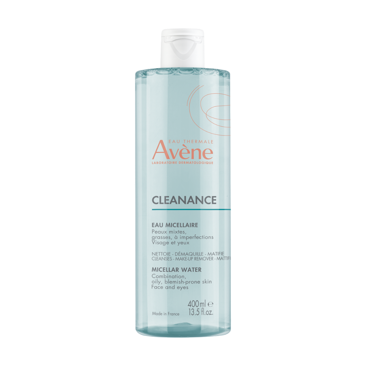 Avene, Cleanance, Makeup Removing, Micellar Water, All Skin Types, 400 ml