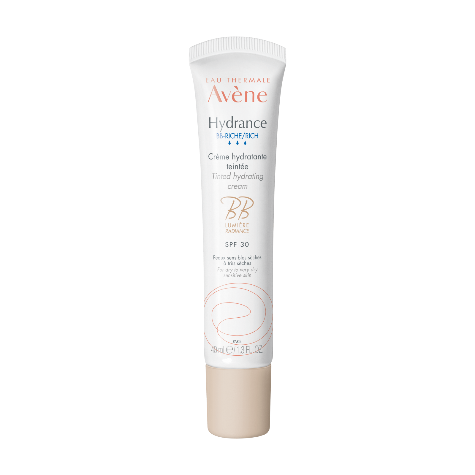 Avene, Hydrance Rich, Hydrating, Tinted Moisturizer, Light, SPF 30, 40 ml