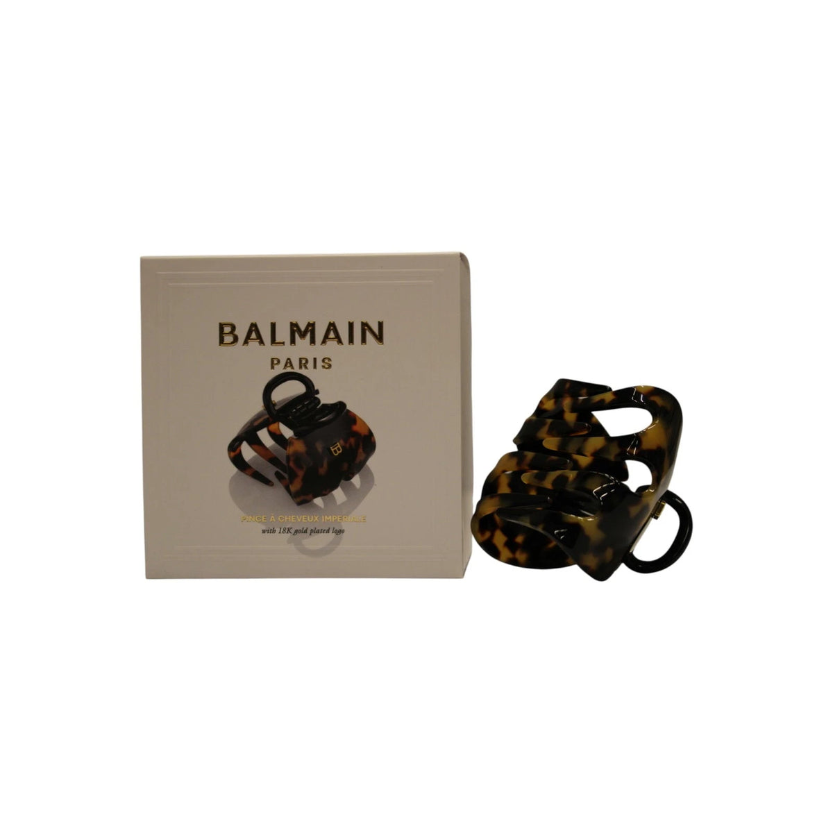 Balmain Imperiale Hair Clip Tortoise Shell