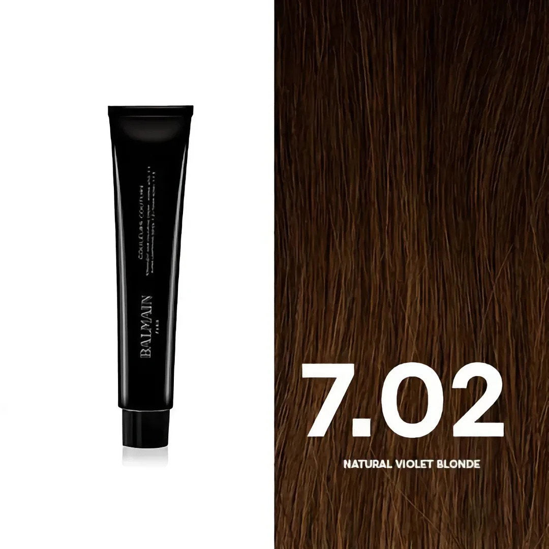 Balmain Professionnel, Couleurs Couture, Permanent Hair Dye, 7.02 Natural Violet Blonde, 60 ml
