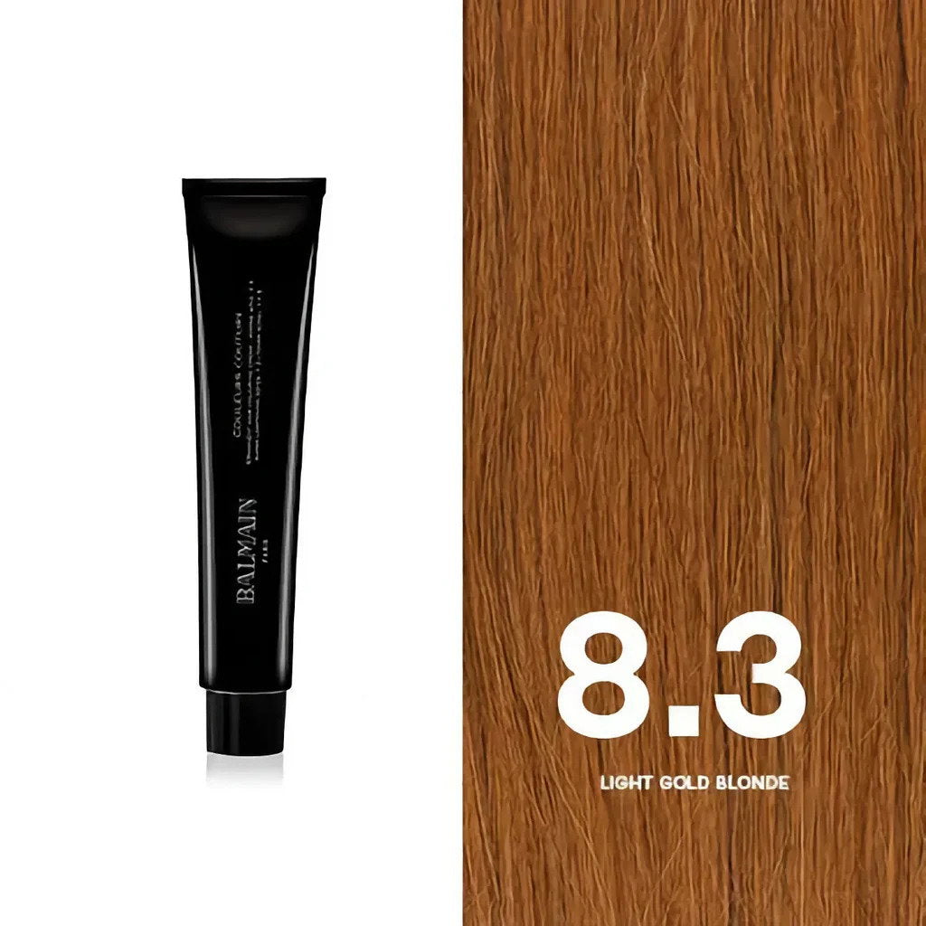 Balmain Professionnel, Couleurs Couture, Permanent Hair Dye, 8.3 Light Gold Blonde, 60 ml