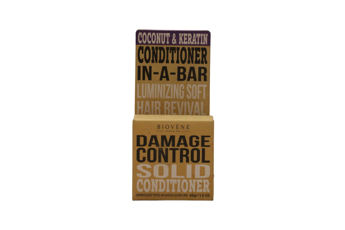 Biovene Damage Control Coconut & Keratin Solid Conditioner Bar 40 g Tester