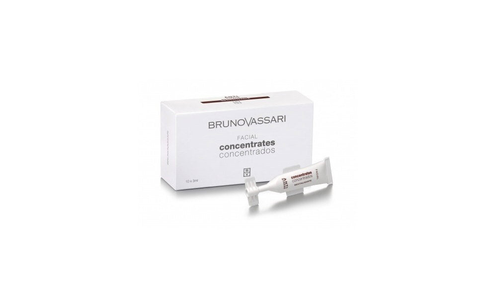 Set, Bruno Vassari, Anti Stress, Revitalising, Concentrate, For Face, 10 pcs, 3 ml