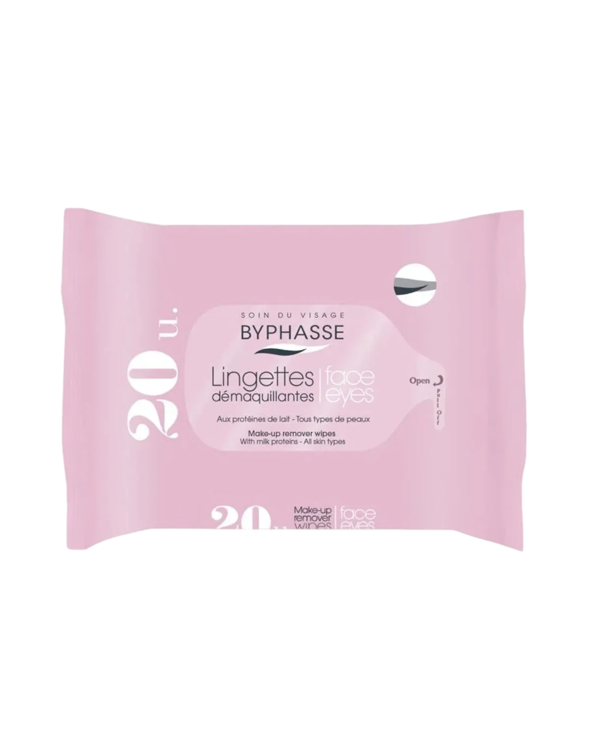 Byphasse, Byphasse, Cleansing Wipes, For Face, 20 pcs