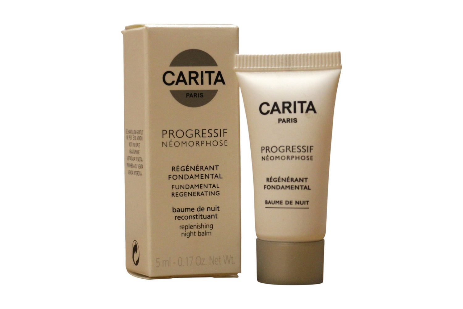 Carita Paris, Progressif Neomorphose Clarte Fondamentale, Hyaluronic Acid, Nourishing, Night, Balm, For Face & Eyes, 5 ml *Sample