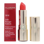 Clarins, Joli Rouge Velvet, Matte, Cream Lipstick, 761V, Spicy Chilli, 3.5 g