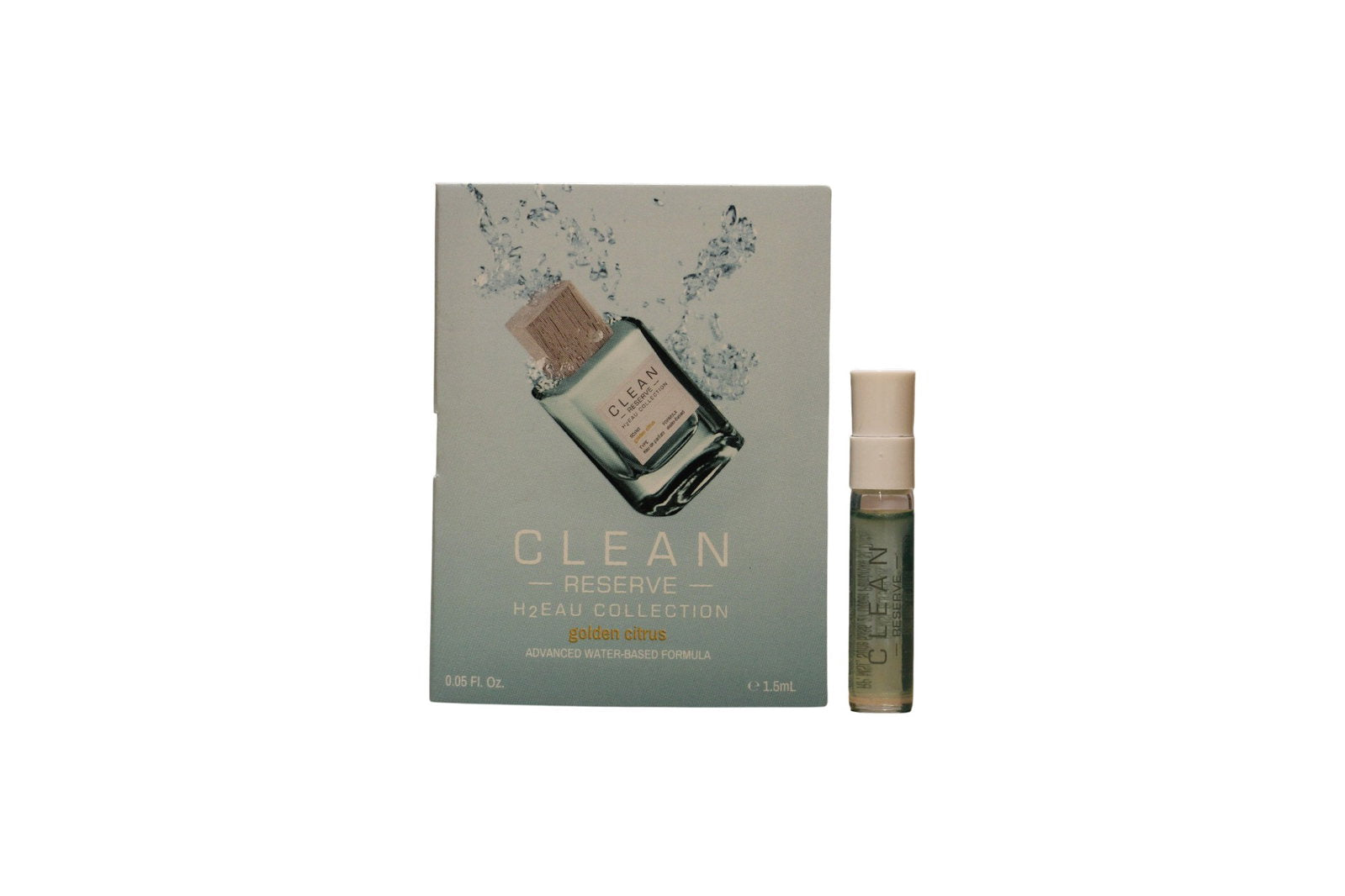 Clean, H2Eau Golden Citrus, Eau De Parfum, Unisex, 1.5 ml *Vial