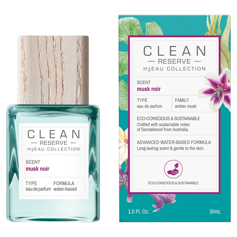 Clean, H2Eau Musk Noir, Eau De Parfum, Unisex, 30 ml