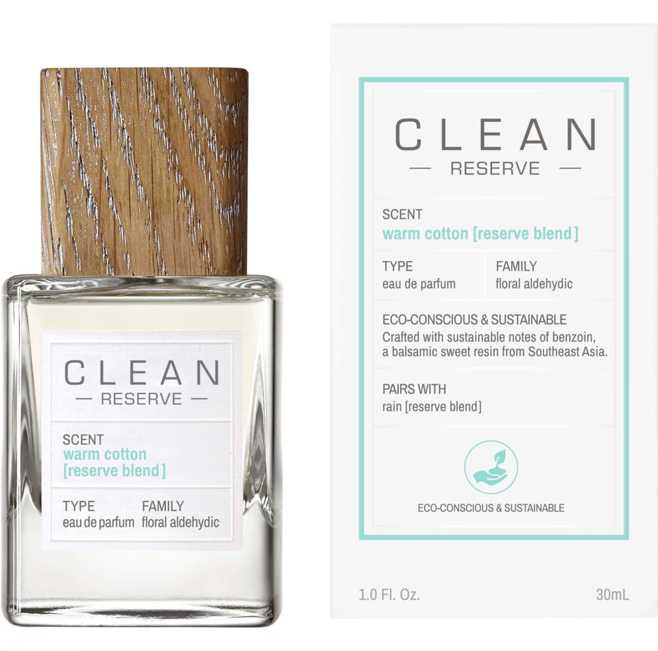 Clean, Reserve - Warm Cotton [Reserve Blend], Eau De Parfum, Unisex, 30 ml
