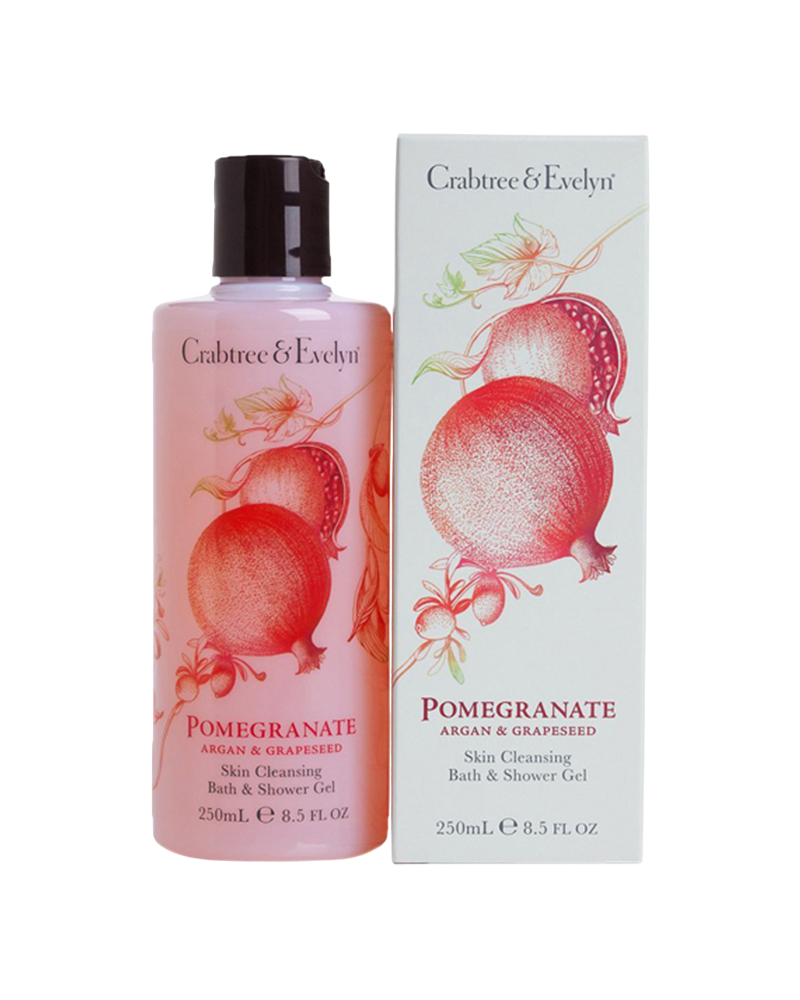 Crabtree & Evelyn, Pomegranate, Argan & Grapeseed, Cleansing, Shower Gel, For All Skin Types, 250 ml