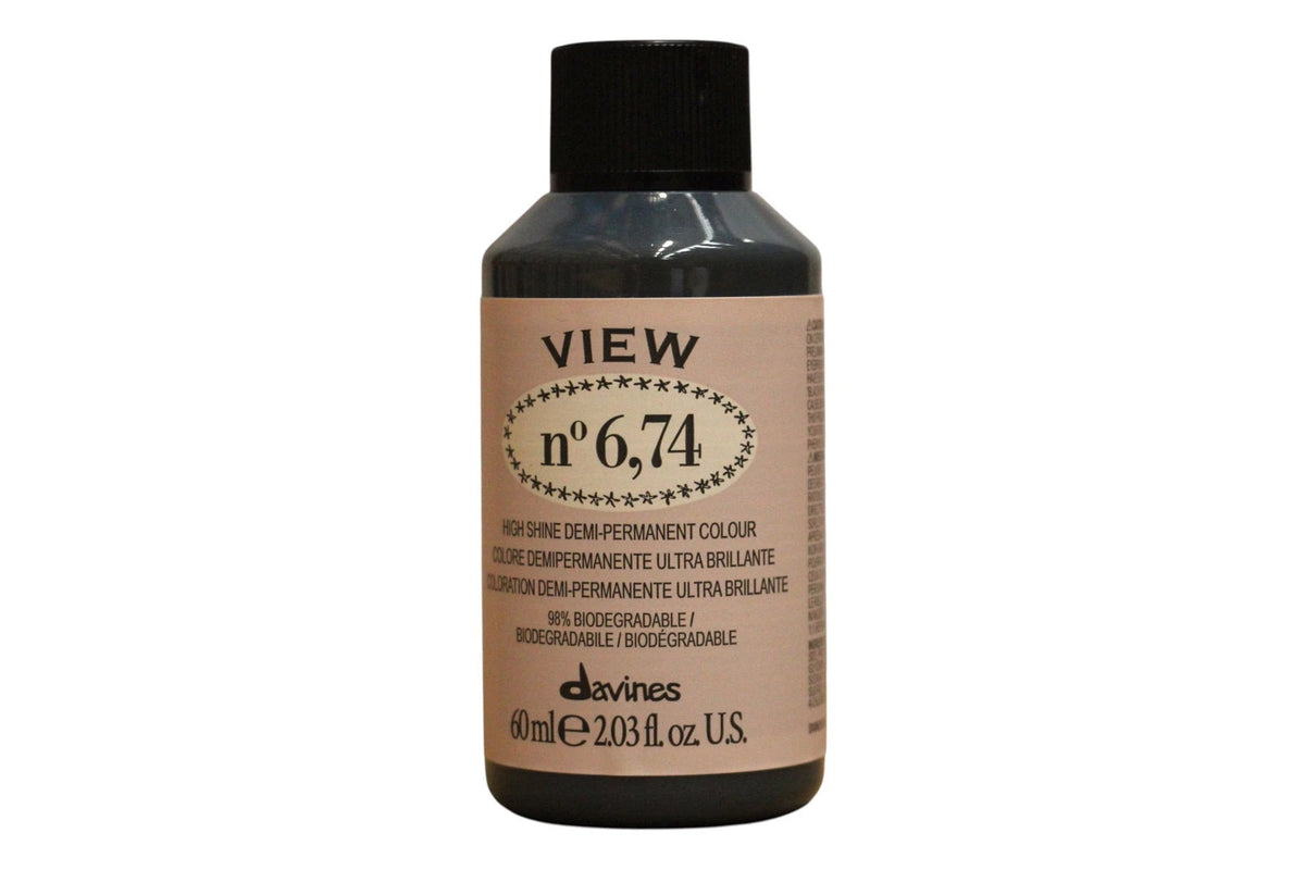 Davines View Demi-Permanent Hair Color 6.74 Beige Copper Dark 60 ml