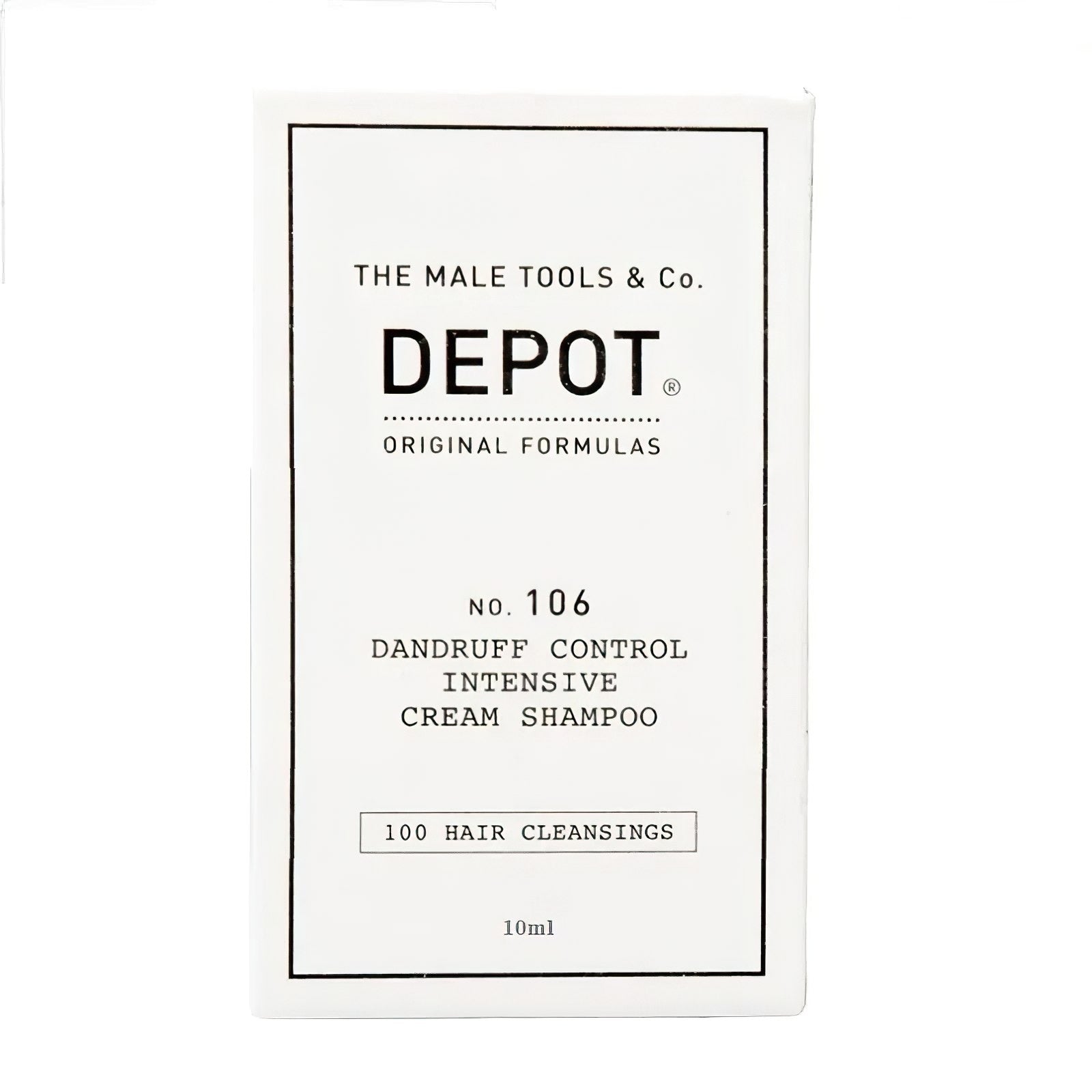 Depot, 100 Hair Cleansing No. 106, Pro-Vitamin B5, Hair Shampoo, Anti-Dandruff, 10 ml