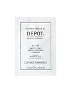 Depot, 100 Hair Cleansing No. 107, Kaolin, Hair Shampoo, For Regulation Of Excessive Sebum, 10 ml