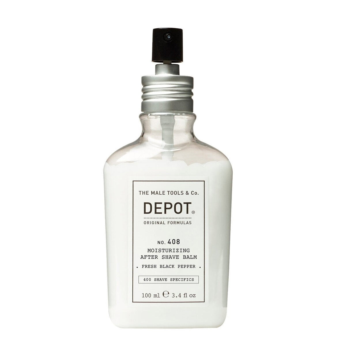 Depot, 400 Shave Specifics No. 408, Fresh Black Pepper, Moisturizing, After-Shave Balm, 100 ml