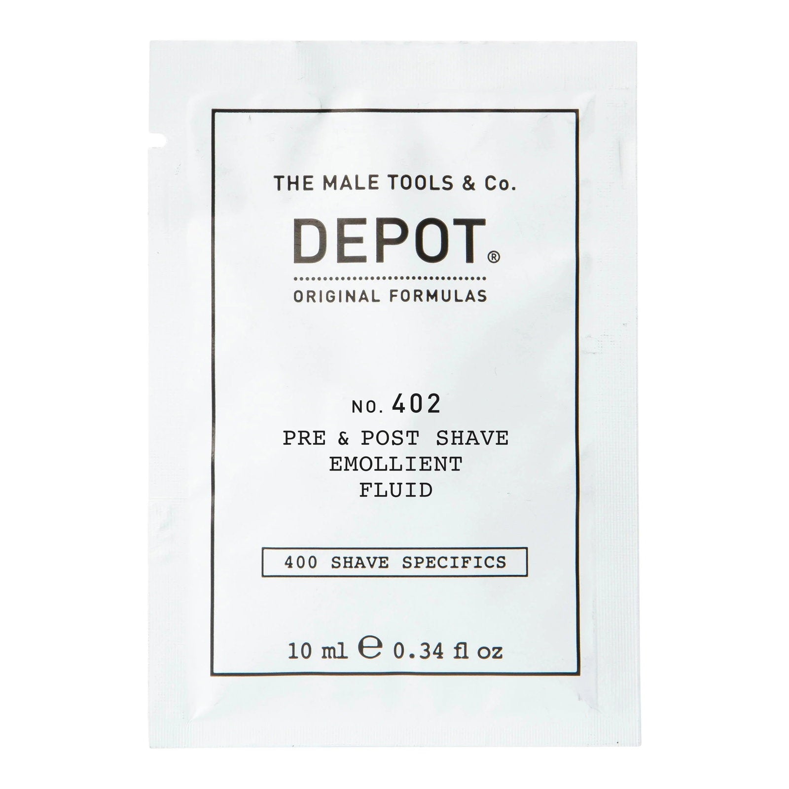 Depot, 400 Shave Specifics No. 402, Essential Oils, Soothing, Pre & Post Shaving Fluid, 10 ml