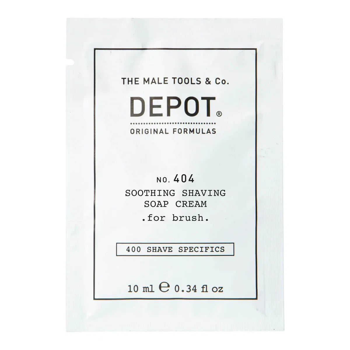 Depot, 400 Shave Specifics No. 404 , Allantoin, Soothing, Shaving Soap Cream, 10 ml