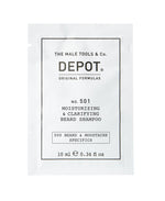 Depot, 500 Beard & Mustache Specifics No. 501, Pro-Vitamin B5, Beard Shampoo, Moisturizing & Clarifying, 10 ml