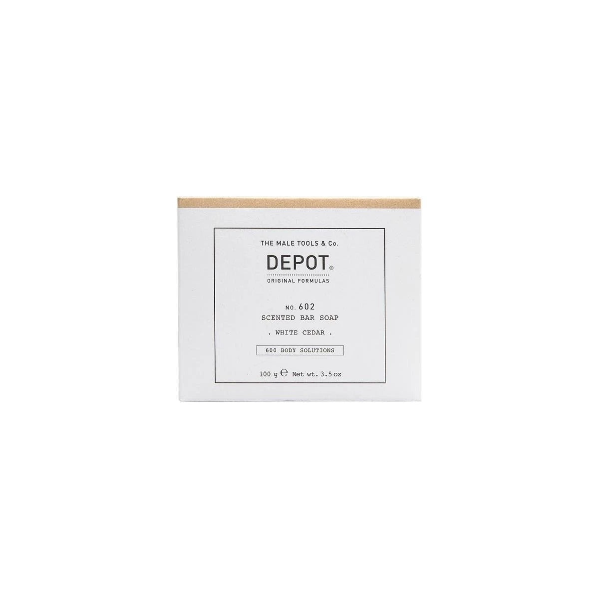 Depot, 600 Body Solutions No. 602, Botanical Complex, Cleansing, White Cedar, Scented Soap Bar , 100 g