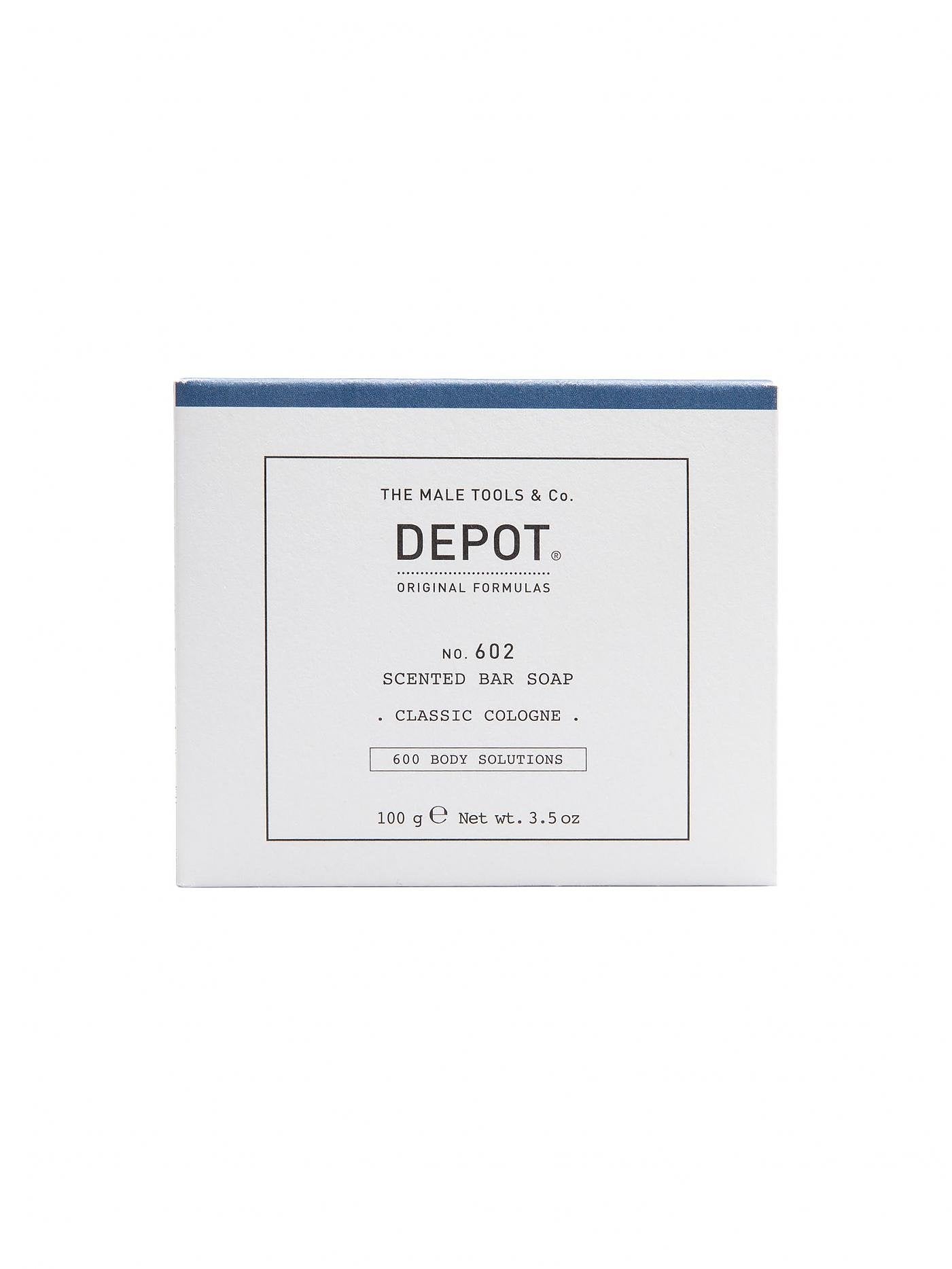 Depot, 600 Body Solutions No. 602, Botanical Complex, Cleansing, Classic Cologne, Scented Soap Bar , Floral Notes, 100 g