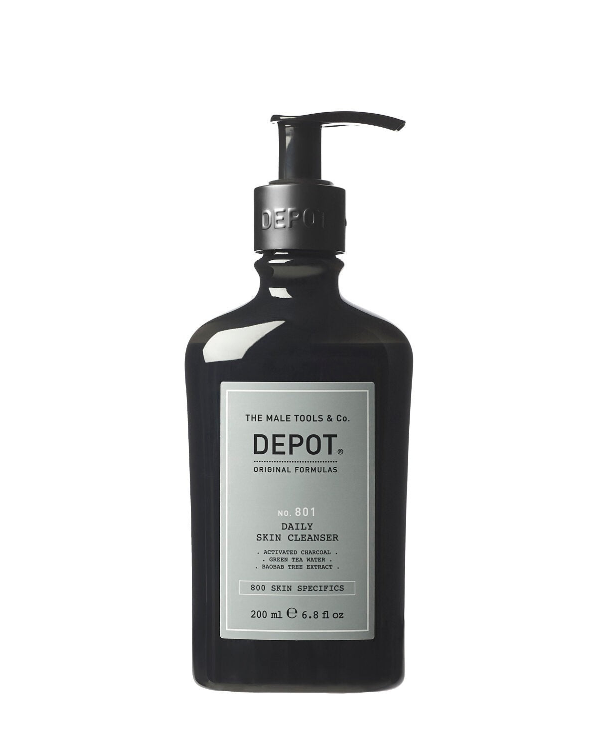 Depot, 800 Skin Specifics No. 801, Activated Charcoal, Detoxifying, Cleansing Gel, For Face, 200 ml